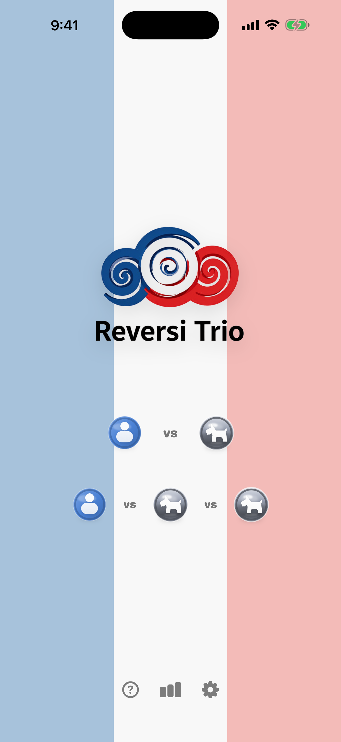 Reversi Trio title screen