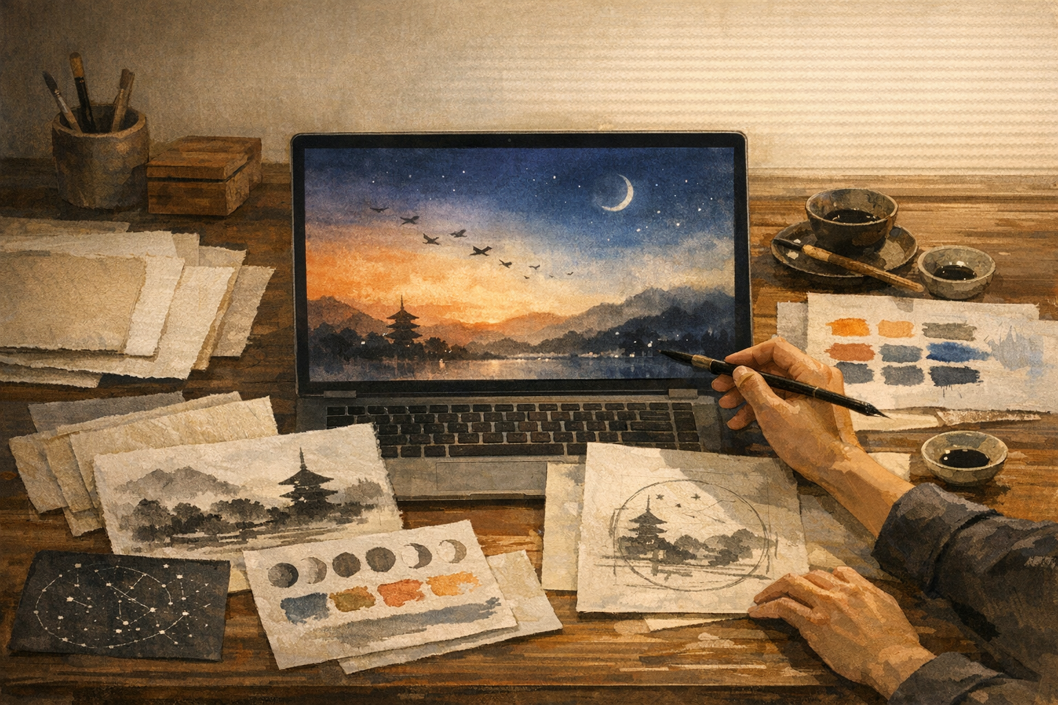 和景刻の制作イメージ